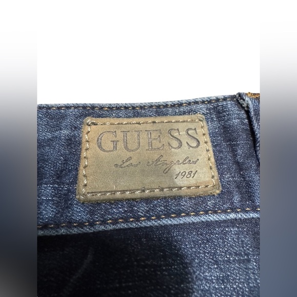 Women’s Y2k ORIGINAL Guess Jeans Dark Wash Daredevil Boot Size 26 EUC No holes - Picture 10 of 16